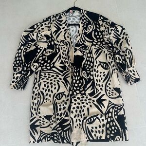 Farm leopard kimono